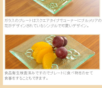 職員衛生検査済みですのでプレートに食べ物をのせて食事をすることもできます。