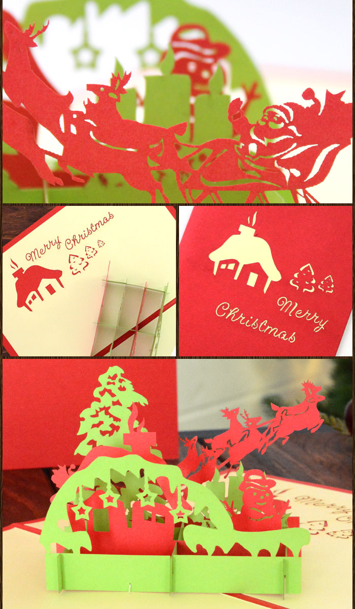 グリーティングカード メッセージカード ポップアップ 飛び出す