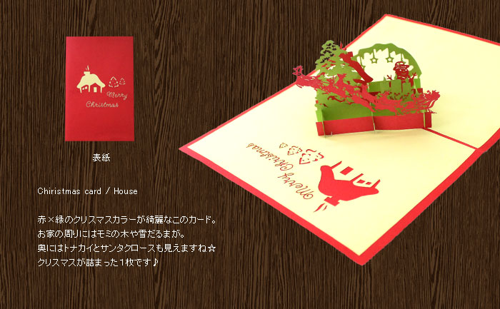 グリーティングカード メッセージカード ポップアップ 飛び出す