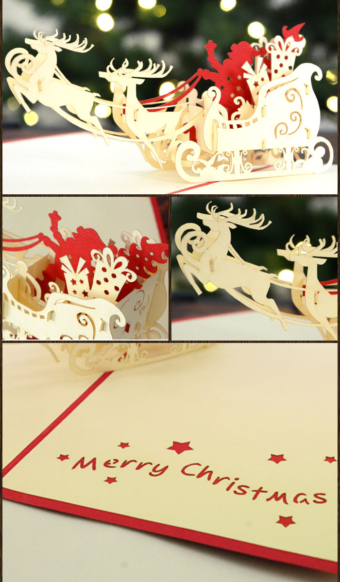 グリーティングカード メッセージカード ポップアップ 飛び出す