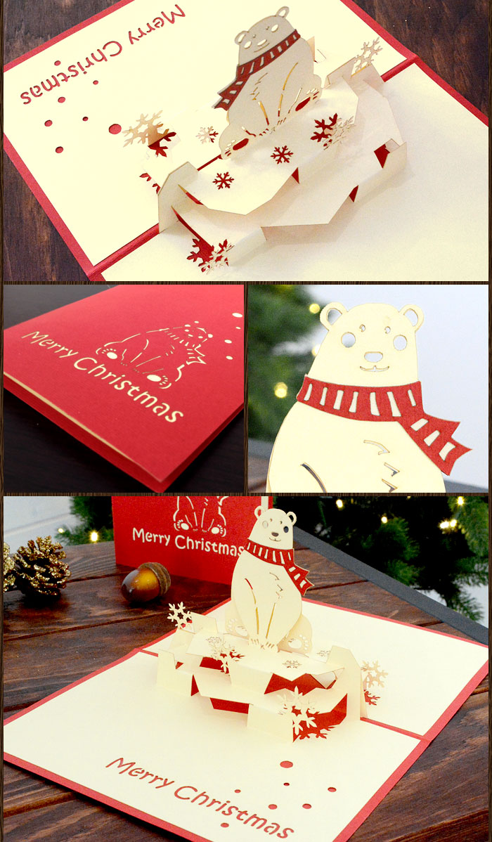 グリーティングカード メッセージカード ポップアップ 飛び出す