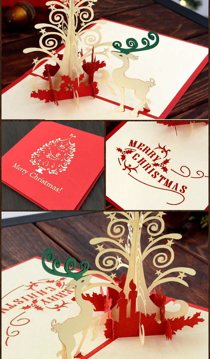 グリーティングカード メッセージカード ポップアップ 飛び出す