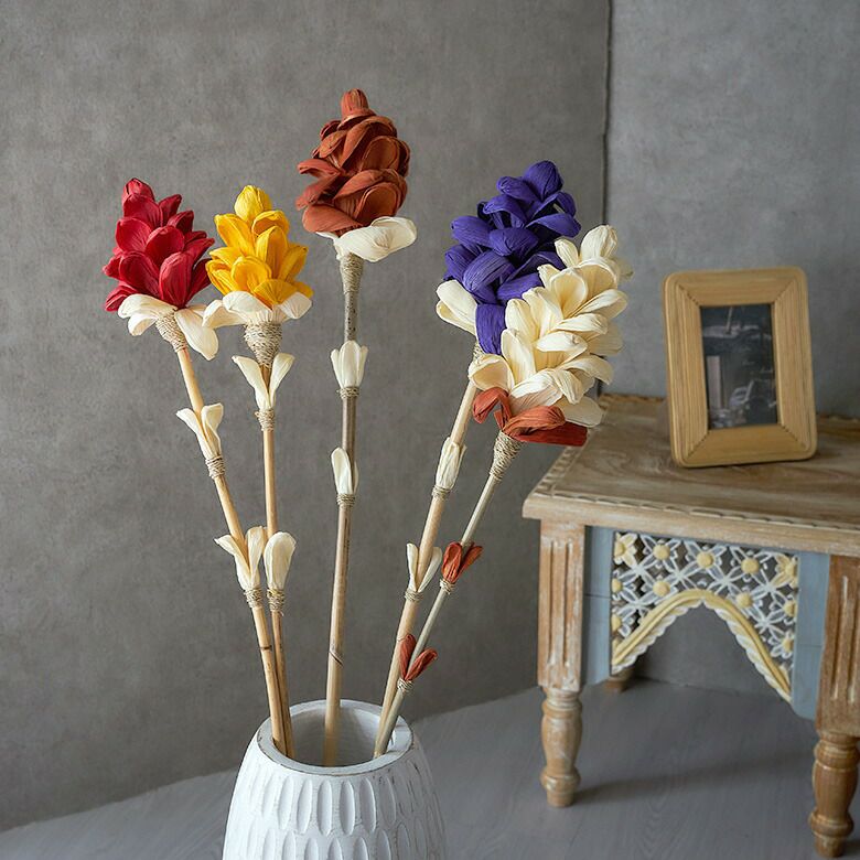 カラフルな花びらが華やかなコーンリーフのアートプランツ ロング