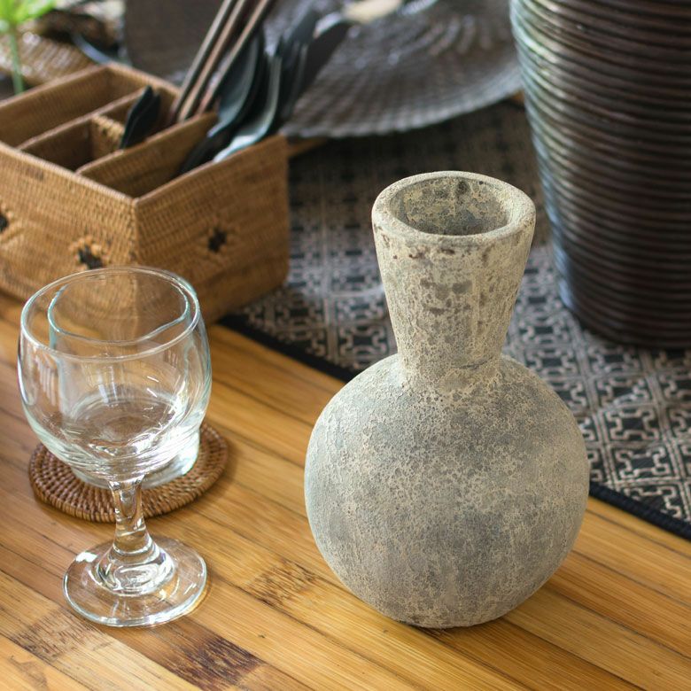 アンティーク調アジアン フラワーベース 3型3色展開[11556-11557-11558