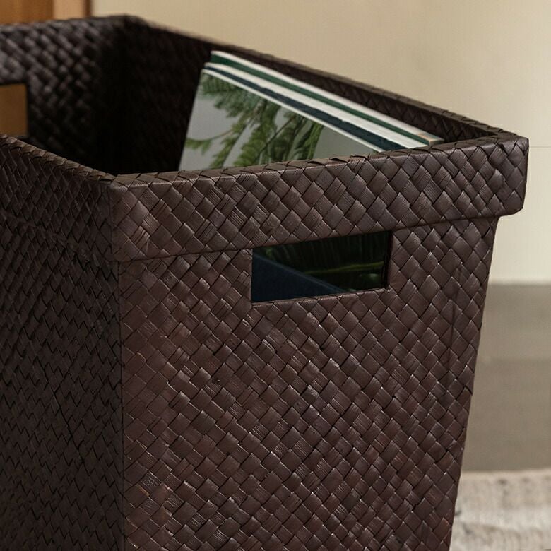 パンダンで出来たアジアン マガジンラック 2色展開 収納ボックス 収納