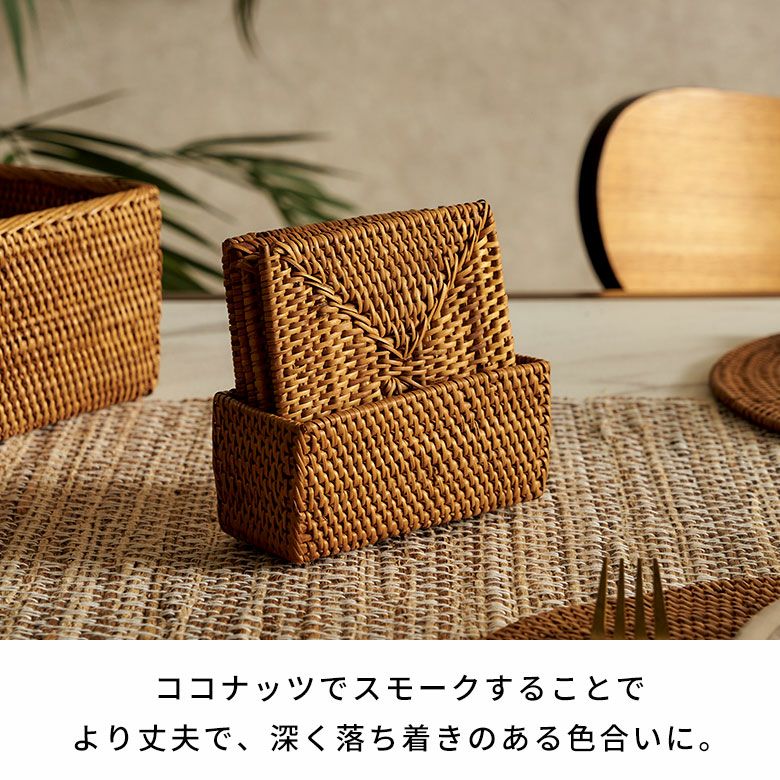 アタ製コースター6枚セット[四角形][収納ケース付き][2517]【正方形