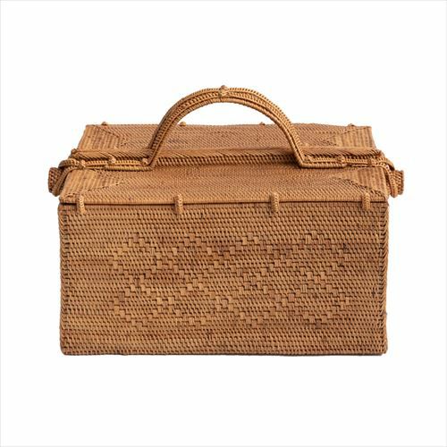 アタ製カゴバッグ[ランチバッグM][2993]【アジアン雑貨のアジア工房