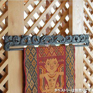 木彫りのイカットハンガー[Aタイプ][5031]【アジアン雑貨のアジア工房