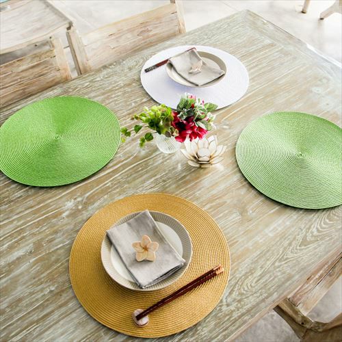 ランチョンマット ラウンド [1枚] 6色展開 [60200-60201-60202-60203