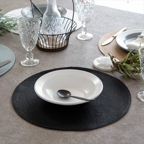 ランチョンマット ラウンド [1枚] 6色展開 [60200-60201-60202-60203