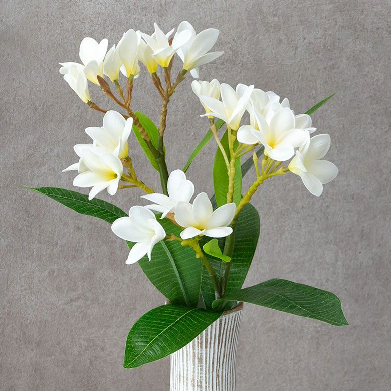 アジアン プルメリア 枝付き 造花【4色展開】(61620-61621-61622-61623