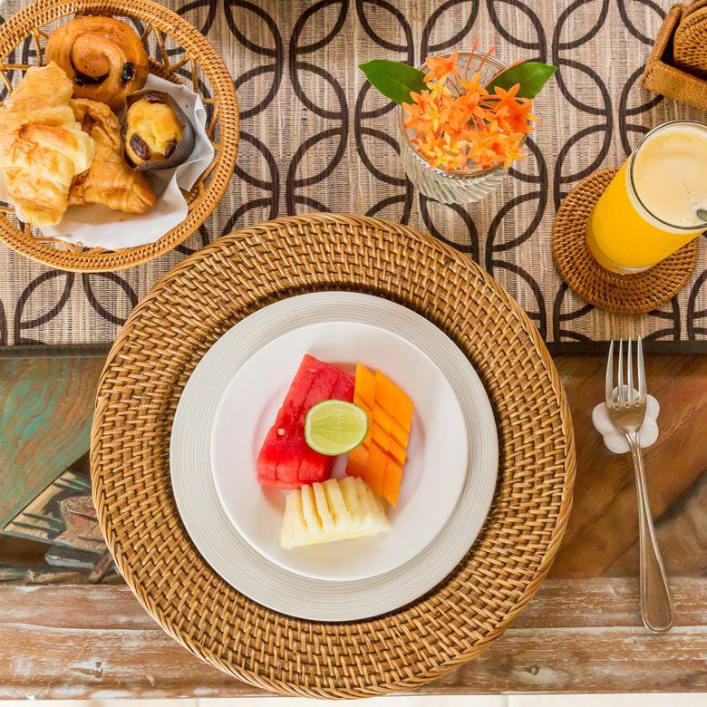 プレートトレイ アンダープレート プレート トレイ ラタン 籐 ホワイト