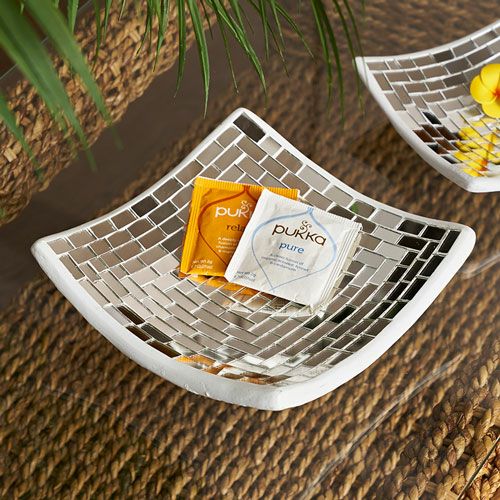 ガラスのデコレーショントレイ[8565]【トレイ ガラス おしゃれ トレイ