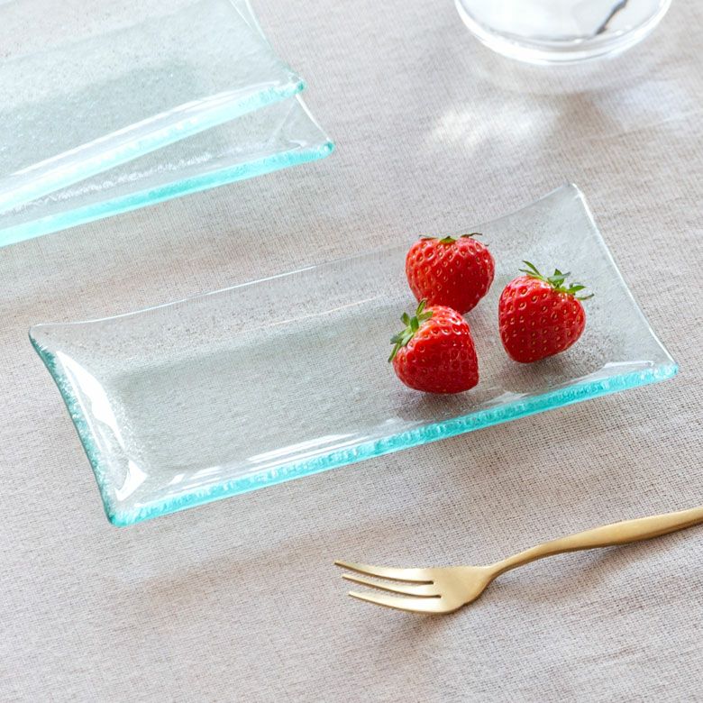 ガラスのデコレーショントレイ[8565]【トレイ ガラス おしゃれ トレイ