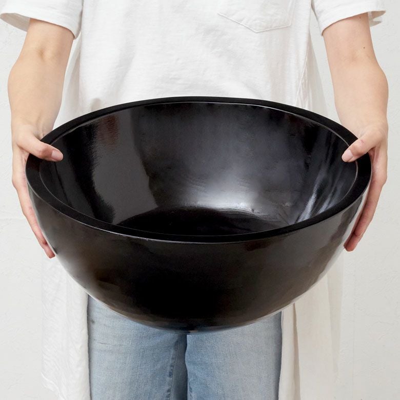 木製 アジアン スパボウル 円形40cmタイプ SPA エステ 足湯 フットバス