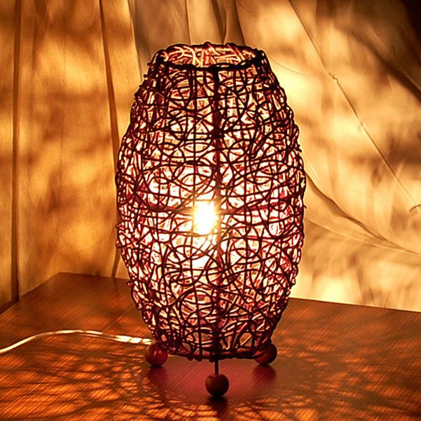アジアン照明 ラタン編みアワーグラス アジアン ランプ アジアンランプ