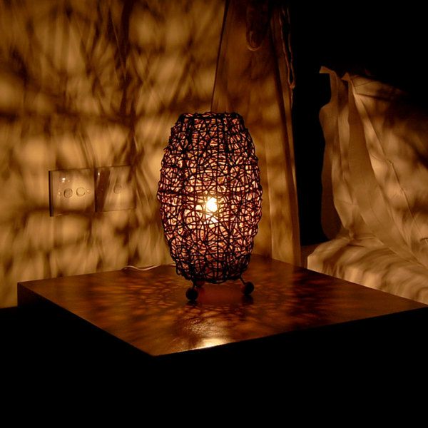 フロアライト リゾート 照明 ライト アジアン照明 ラタン編みコクーン