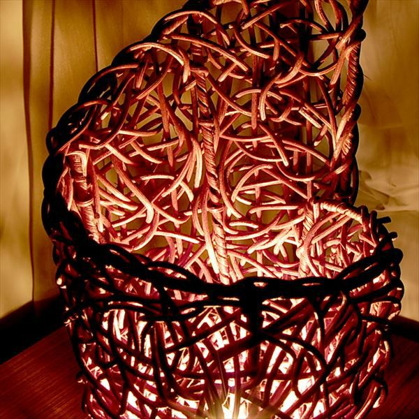 フロアライト リゾート 照明 ライト アジアン照明 くるんと丸まった形