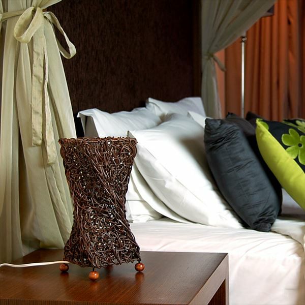 フロアライト リゾート 照明 ライト アジアン照明 ラタンで編まれた