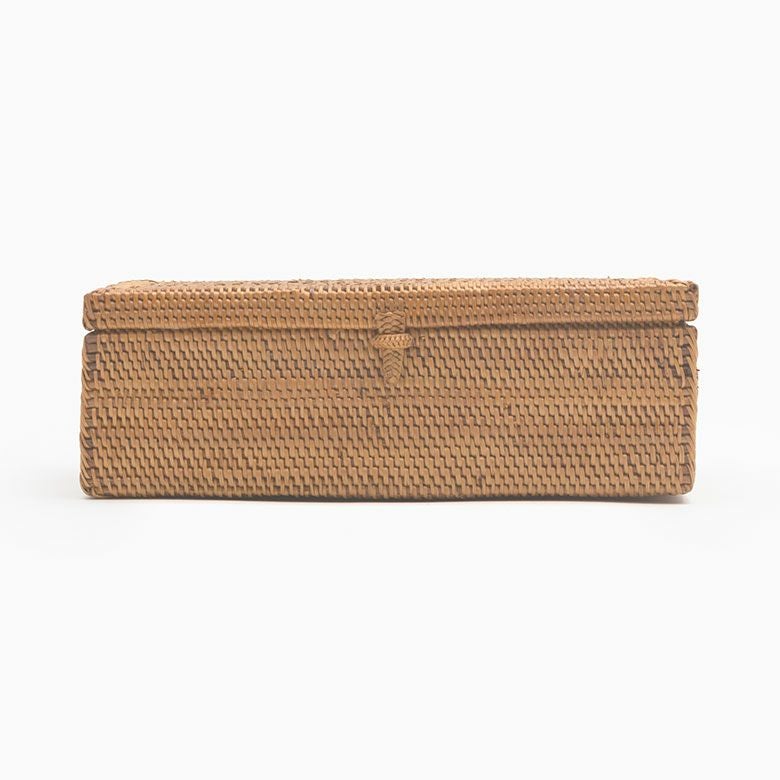 蓋がメッシュになったアタ製小物入れケース[10313]【小物入れ 収納