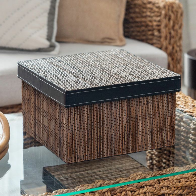 パームリディのフタ付き収納ボックス 正方形タイプ 23×23cm 収納ケース