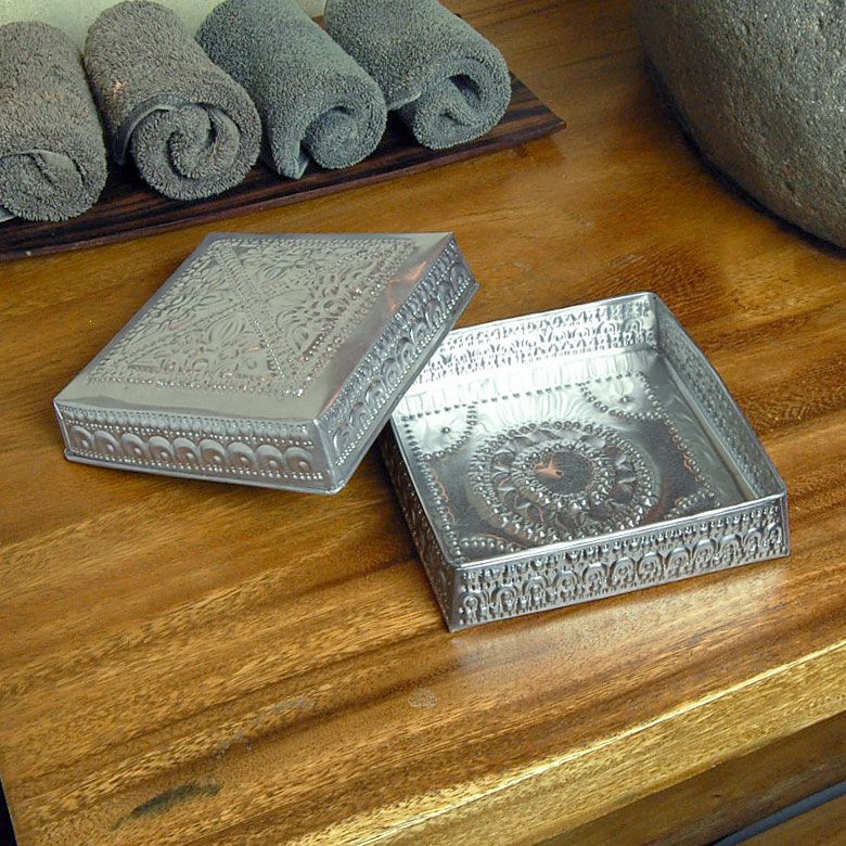 アルミのデコレーション小物入れケース[S][10699]【収納ボックス 収納