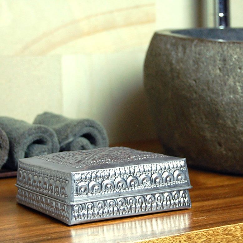 アルミのデコレーション小物入れケース[S][10699]【収納ボックス 収納