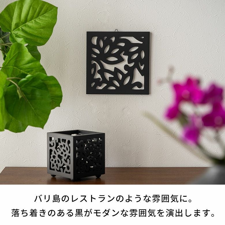 バリ島のロータスをモチーフにしたアートパネル 20×20cm MULIA ムリア