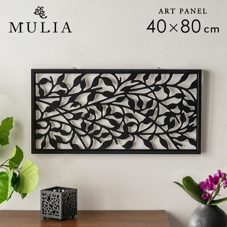 アートパネル ボタニカル キャンパス パネル 約 W 40cm D 40cm H 2.7cm