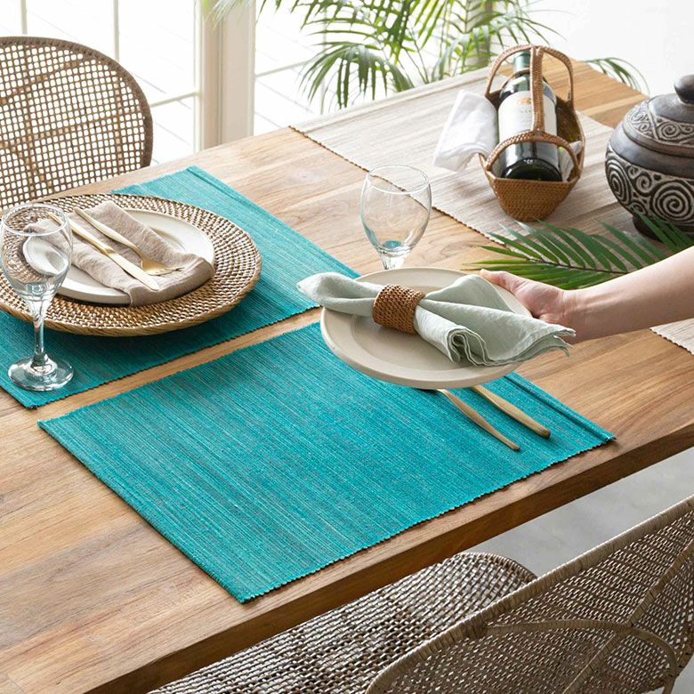 メール便対応】ウォーターヒヤシンスのアジアンランチョンマット