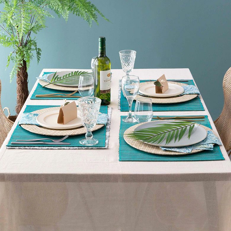 メール便対応】ウォーターヒヤシンスのアジアンランチョンマット