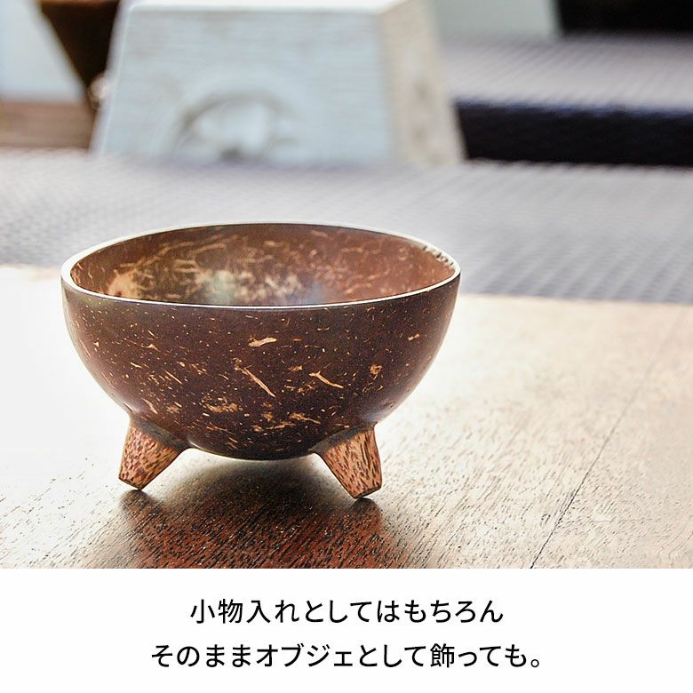 ココナッツウッド デコレーションボウル 小物入れ オブジェ バリ雑貨