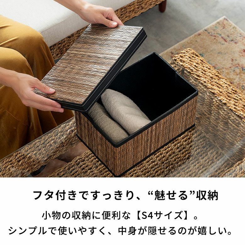 収納ボックス パームリディ フタ付き 折りたたみ 約 W 19 × D 29 × H