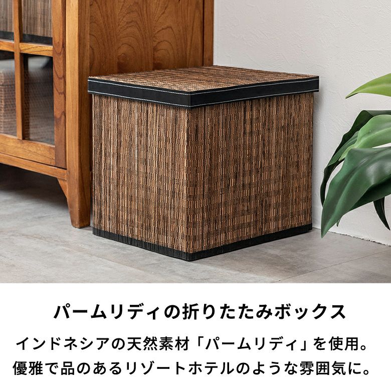 収納ボックス パームリディ フタ付き 折りたたみ 約 W 29 × D 36.5 × H