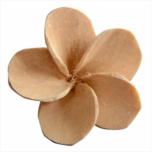 プルメリアの花びらをモチーフにした木製アロマフラワー[Cタイプ