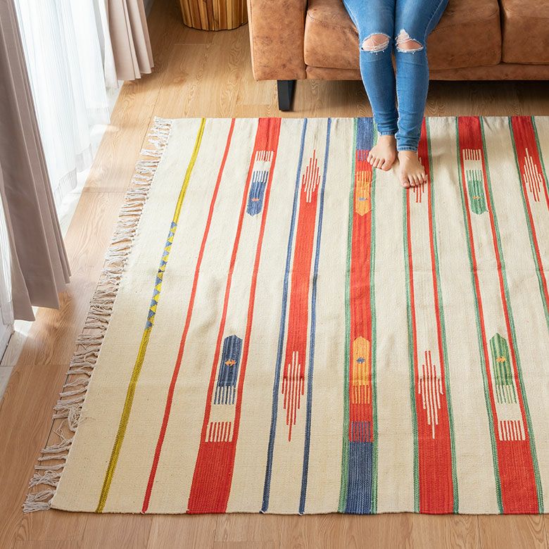 キリムラグ コットン[Lサイズ]200×250cm[Aタイプ](31400)【 コットン