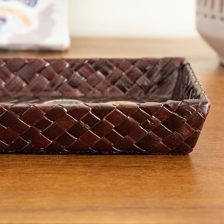 キャッシュトレイ ミニトレイ パンダン製 2色展開 キャッシュトレー