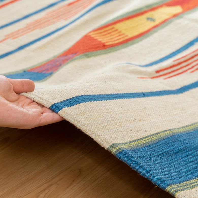 キリムラグ コットン[Mサイズ]200×200cm[Aタイプ](31300)【 コットン