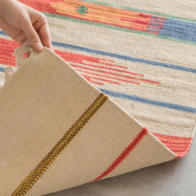 キリムラグ コットン[Mサイズ]200×200cm[Aタイプ](31300)【 コットン