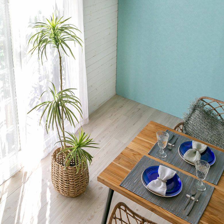 シーグラスで編まれたプランターカバー(Lサイズ)(vn51010) 【造花