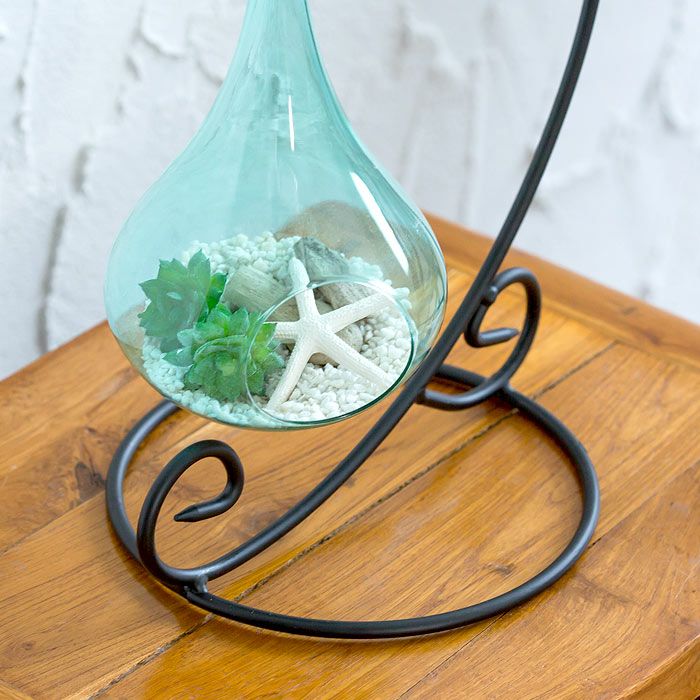 ロートアイアンのランタンスタンド カーブタイプ スタンドのみの販売