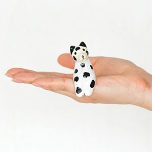 お座りした犬の 木彫りオブジェ(12872)【アジアン雑貨のアジア工房本店