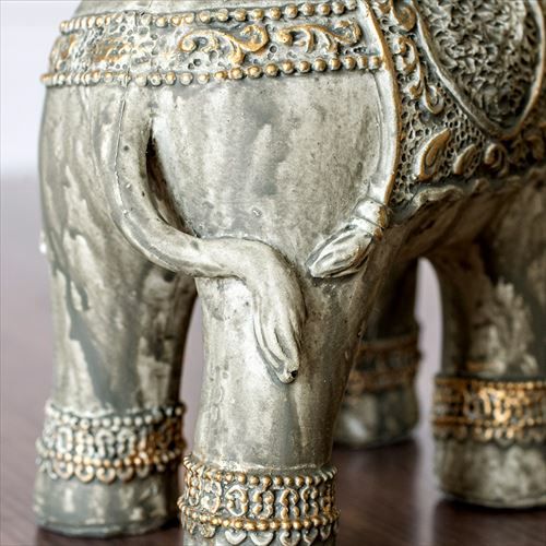 象のオブジェ (66584) 【オブジェ 象 ぞう 動物 アニマル バリ 雑貨