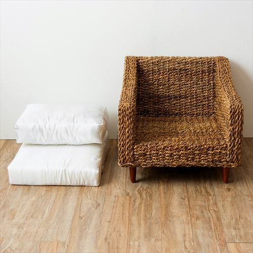 ソファ 1人掛け アバカ素材 本体のみ カバー別売り アジアンテイスト