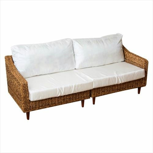 ソファ 3人掛け アバカ素材 本体のみ カバー別売り アジアンテイスト