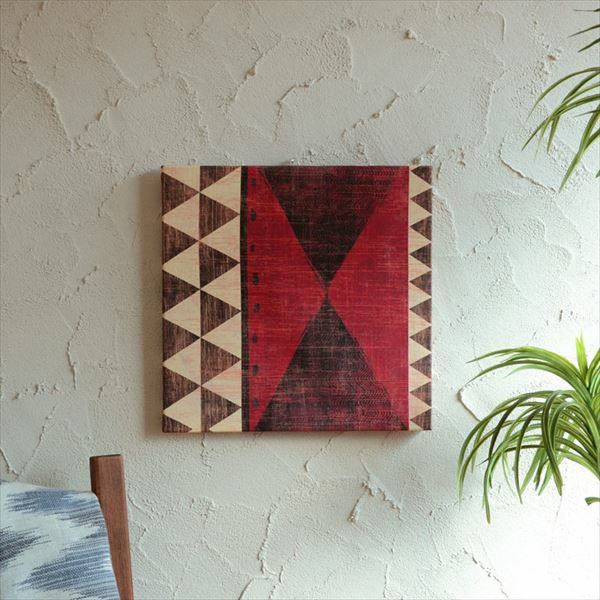 アートパネル エスニック柄 幅40cm 正方形 [66693]【 ファブリック