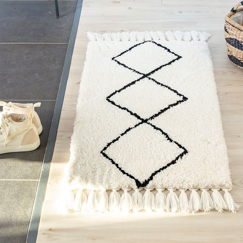 玄関マット ラグマット 約 50×80cm ベニオワレン風 メッシュ 長方形