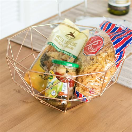 ゴールド ワイヤーボウル(66581)【かご 収納 おしゃれ 小物入れ