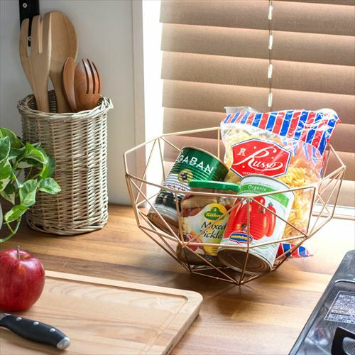 ゴールド ワイヤーボウル(66581)【かご 収納 おしゃれ 小物入れ