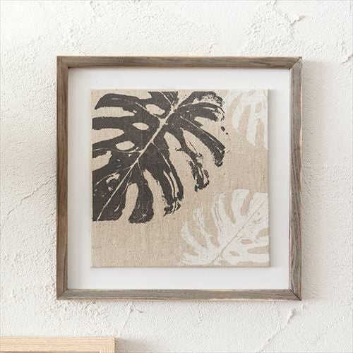 アートパネル ボタニカル キャンパス パネル 約 W 40cm D 40cm H 2.7cm